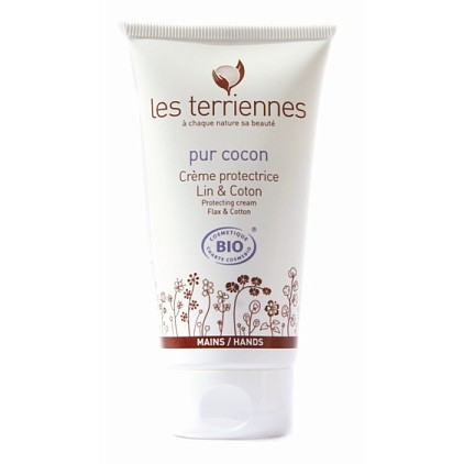 Les Terriennes Protective Flax and Cotton Hand Cream - Защитный крем для рук Лен/Коттон