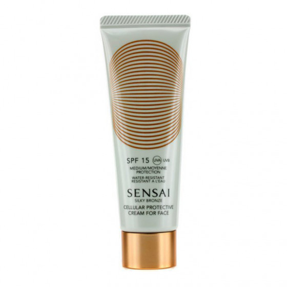 Kanebo Sensai Silky Bronze Cellular Protective Cream for Face SPF 15 - Солнцезащитный крем для лица SPF 15