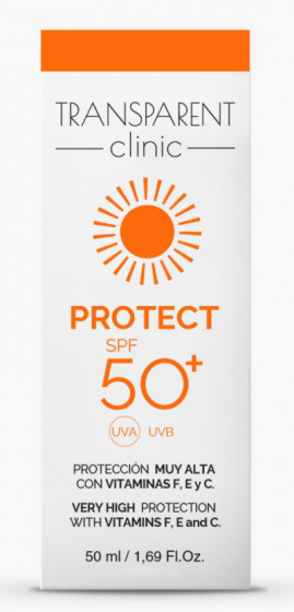 Transparent Clinic Protect SPF50+ Emulsion - Солнцезащитная эмульсия SPF50+ - 1