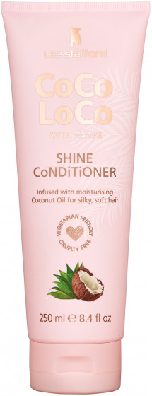 Lee Stafford Coco Loco Shine Conditioner - Увлажняющий кондиционер для волос с агавой и кокосовым маслом