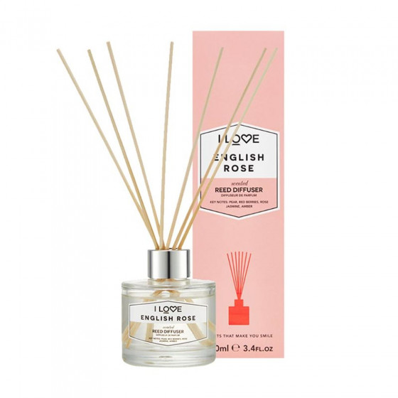 I Love English Rose Reed Diffuser - Аромадиффузор "Английская роза"