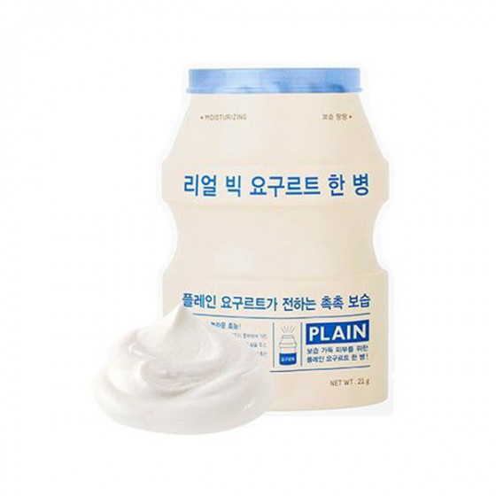 A'Pieu Real Big Yogurt One-Bottle Moisturizing Face Mask Plain - Тканевая маска для лица Йогурт - 2