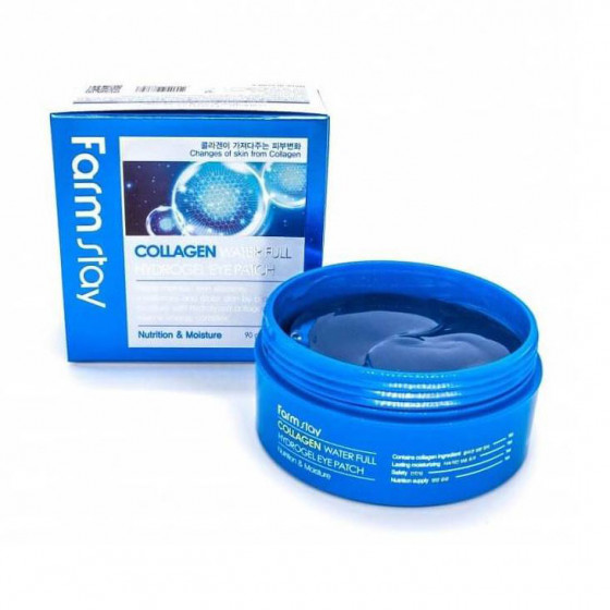 FarmStay Collagen Water Full Hydrogel Eye Patch - Гидрогелевые патчи c коллагеном - 1