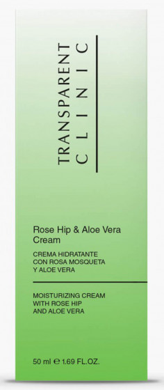 Transparent Clinic Rose Hip & Aloe Vera Cream - Увлажняющий крем для лица с шиповником и алоэ вера - 1