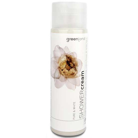 Greenland Pure & White Shower Cream Cotton Flower & White Lotus - Крем для душа Хлопок-Белый Лотос