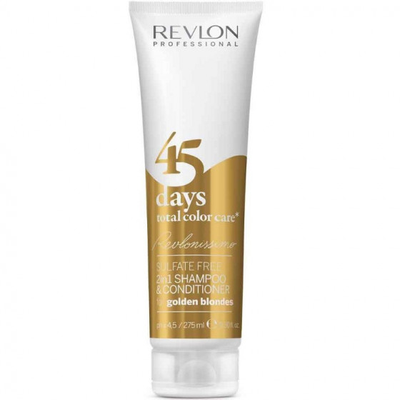 Revlon Professional Revlonissimo 45 Days Golden Blondes 2in1 - Шампунь-кондиционер золотистый блонд