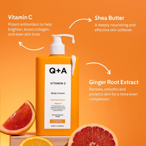 Q+A Vitamin C Body Cream - Крем для тела с витамином C - 3