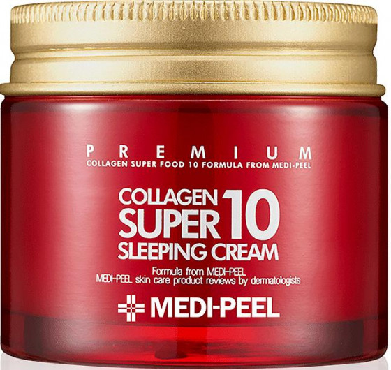 Medi-Peel Collagen Super 10 Sleeping Cream - Омолаживающий ночной крем для лица с коллагеном