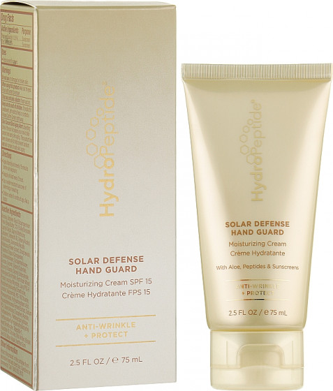 HydroPeptide Solar Defense Hand Guard Moisturizing Cream SPF15 - Солнцезащитный увлажняющий крем для рук - 1