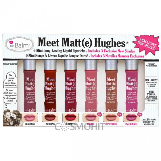 TheBalm Meet Matte Hughes Mini Kit Vol. 3 - Мини набор матовых помад для губ