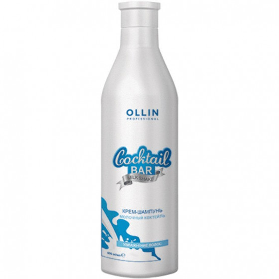 OLLIN Cocktail Bar Hair Cream Shampoo Milk Shake - Крем-шампунь для увлажнения волос "Молочный коктейль"