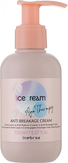 Inebrya Ice Cream Age Therapy Anti Breakage Cream - Несмываемый крем против ломкости волос