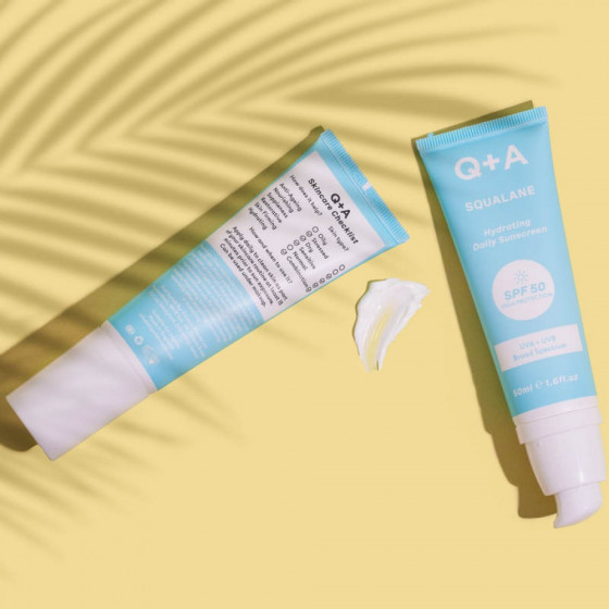 Q+A Squalane Hydrating Daily Sunscreen SPF50 - Увлажняющий солнцезащитный крем для лица - 2