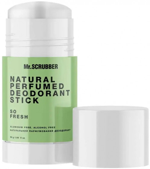 Mr.Scrubber Natural Perfumed Deodorant Stick "So Fresh" - Натуральный парфюмированный дезодорант