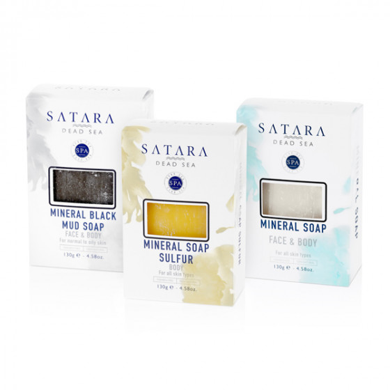 Satara Dead Sea Mineral Sulfur Face&Body Soap - Минеральное серное мыло - 2