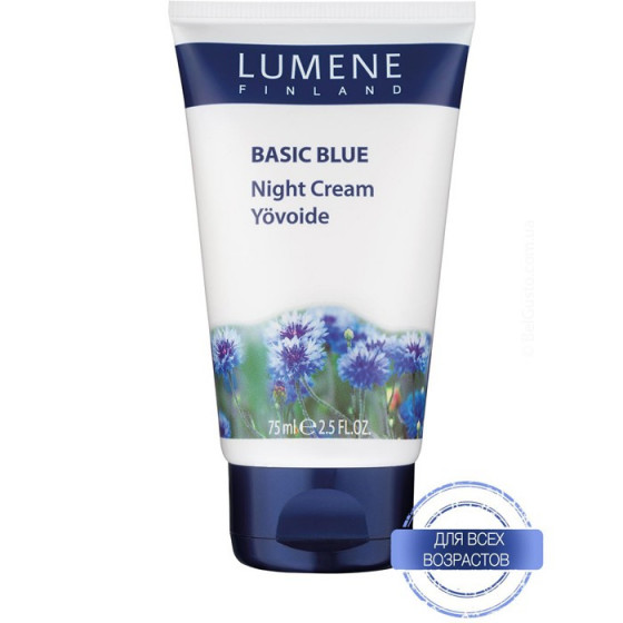 Lumene Basic Blue Night Cream - Крем ночной питательный для всех типов кожи