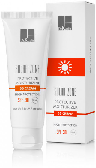 Dr. Kadir Solar Zone Protective BB Cream SPF30 - Солнцезащитный увлажняющий крем с тоном