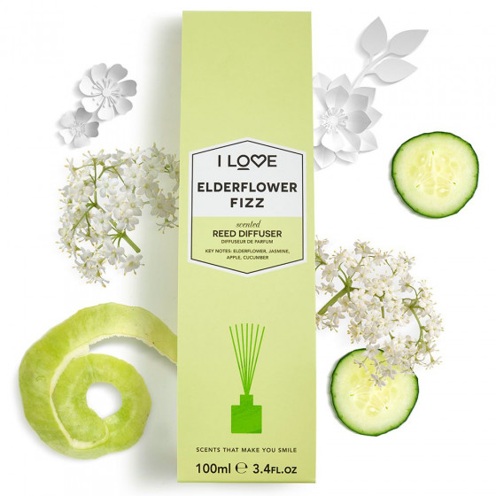 I Love Elderflower Fizz Reed Diffuser - Аромадиффузор "Коктейль из бузины" - 2