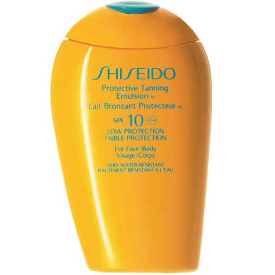 Shiseido Protective Tanning Emulsion N - Эмульсия для лица и тела солнцезащитная тонирующая SPF 10