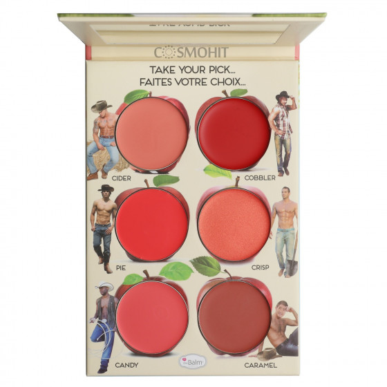 TheBalm How 'Bout Them Apples? Lip Palette - Палетка кремовых румян и помад - 2