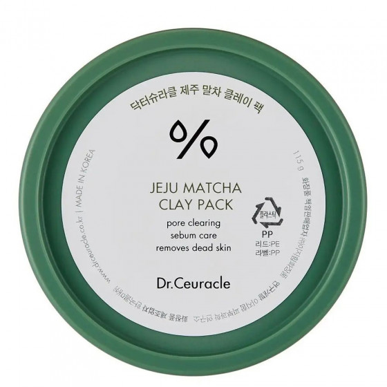 Dr.Ceuracle Jeju Matcha Clay Pack - Очищающая глиняная маска с чаем матча