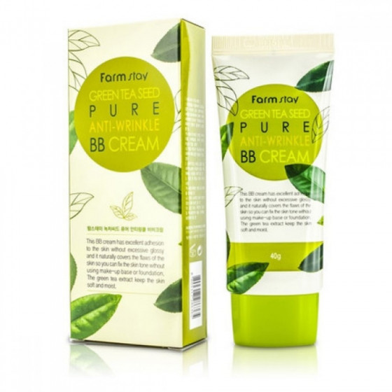 FarmStay Green Tea Seed Pure Anti Wrinkle BB Cream - Разглаживающий ВВ крем с семенами зеленого чая - 1