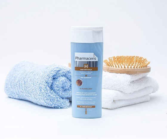 Pharmaceris H-Purin Dry Specialist Anti-Dandruff Shampoo For Sensitive Scalp - Шампунь против перхоти для чувствительной кожи головы - 1