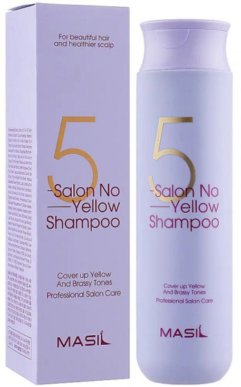 Masil 5 Salon No Yellow Shampoo - Тонирующий шампунь для осветленных волос - 1