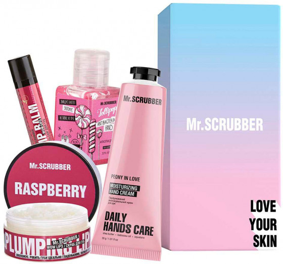 Mr.Scrubber Sweet Raspberry Gift Set - Подарочный набор