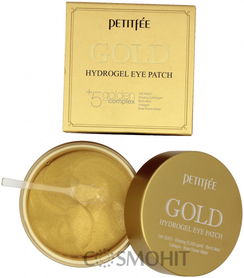 Petitfee & Koelf Gold Hydrogel Eye Patch - Гидрогелевые патчи для глаз с золотым комплексом +5 - 3