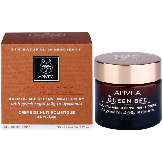 Apivita queen bee holistic age defense night cream - Ночной крем для восстановления упругости кожи - 1