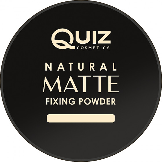 Quiz Cosmetics Natural Matte Fixing Powder - Пудра прозрачная матовая рассыпчатая