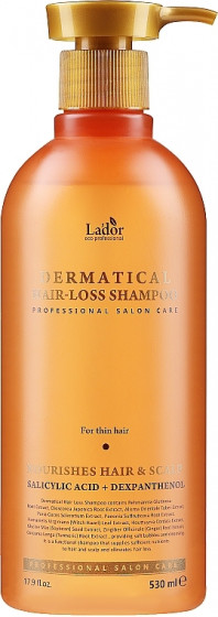La'dor Dermatical Hair-Loss Shampoo For Thin Hair - Укрепляющий шампунь для тонких волос