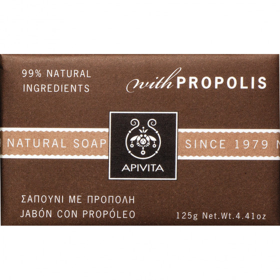 Apivita natural soap with propolis - Натуральное мыло с прополисом