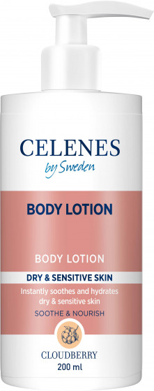 Celenes Cloudberry Body Lotion - Лосьон для тела с морошкой для сухой и чувствительной кожи