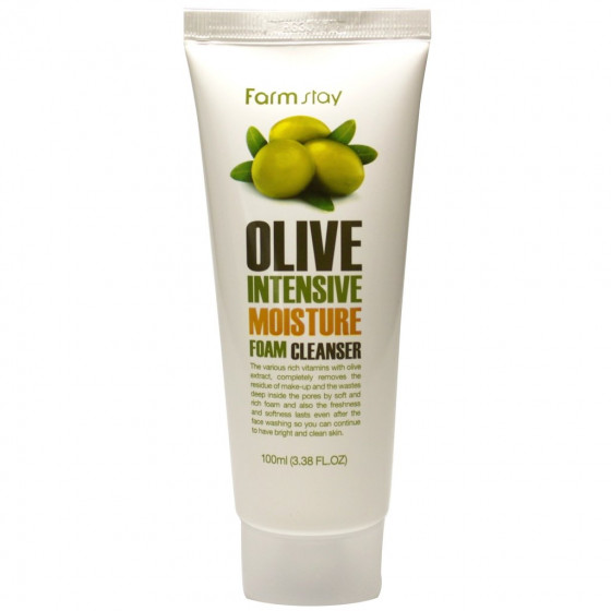 FarmStay Olive Intensive Moisture Foam Cleanser - Пенка для умывания с экстрактом оливы