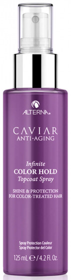 Alterna Caviar Anti-Aging Infinite Color Hold Topcoat Shine Spray - Спрей для сохранения цвета окрашенных волос с экстрактом черной икры