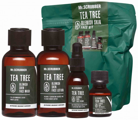 Mr.Scrubber Tea Tree Skin Treatment - Подарочный набор для лица