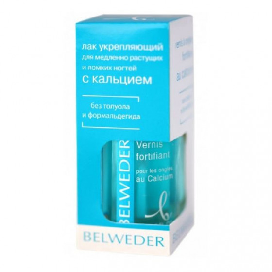 Belweder calcium nail polish - Укрепляющий лак для медленно растущих и ломких ногтей - 1