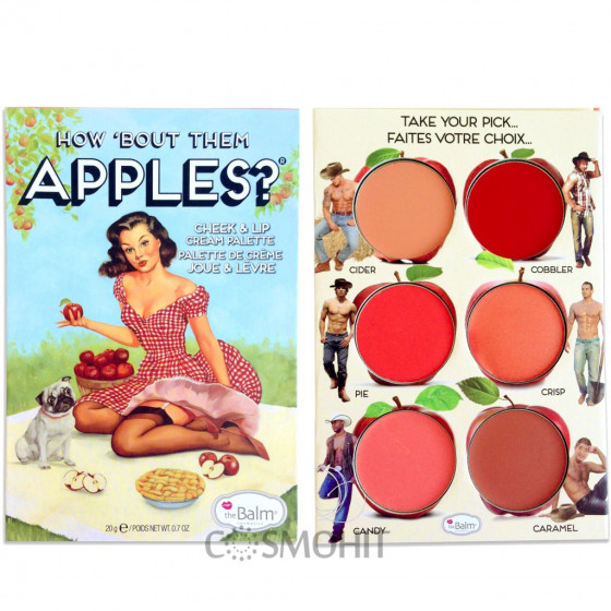 TheBalm How 'Bout Them Apples? Lip Palette - Палетка кремовых румян и помад