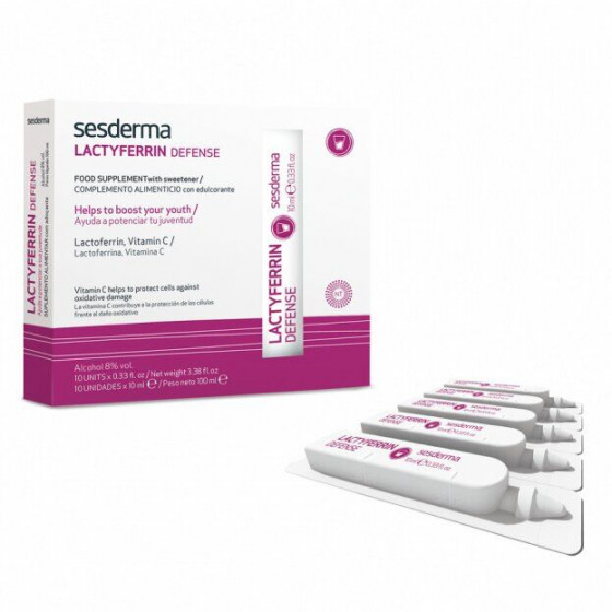 Sesderma Lactyferrin Ampoules Food Supplement Drinkable - Питьевая добавка