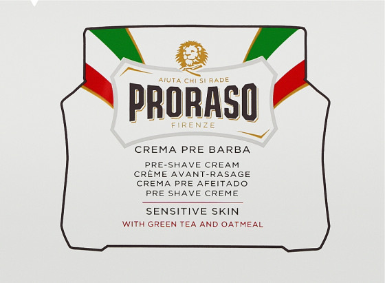 Proraso White Line Pre-Shaving Anti-Irritation Cream - Крем для чувствительной кожи перед бритьем - 1