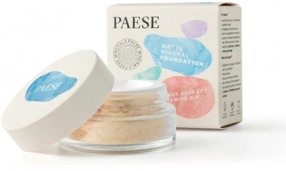 Paese Minerals Matte Foundation - Минеральная рассыпчатая матовая пудра - 2