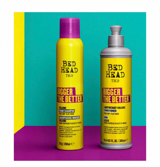 Tigi Bed Head Bigger The Better Volume Foam Shampoo - Шампунь-пена для объема волос - 2