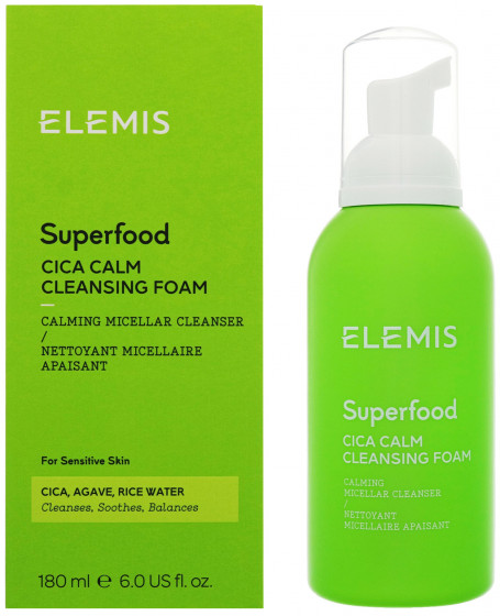 Elemis Superfood Сica Calm Cleansing Foam - Пенка-очиститель с экстрактом центеллы азиатской - 2