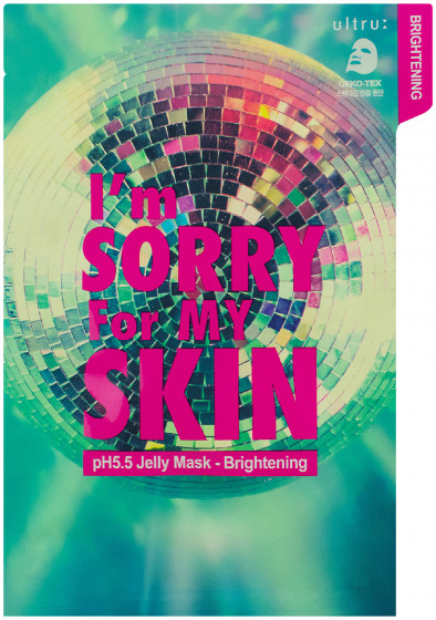 Ultru I'm Sorry For My Skin pH5.5 Jelly Mask Brightening - Тканевая маска для лица