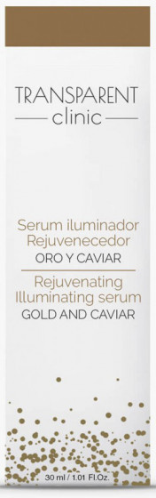 Transparent Clinic Gold and Caviar Rejuvenating Serum - Ультраомолаживающая сыворотка с икрой и биозолотом