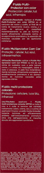 Cinq Mondes Tinted Multi-Protective Fluid SPF50 - Защитный крем для лица с оттенком - 2