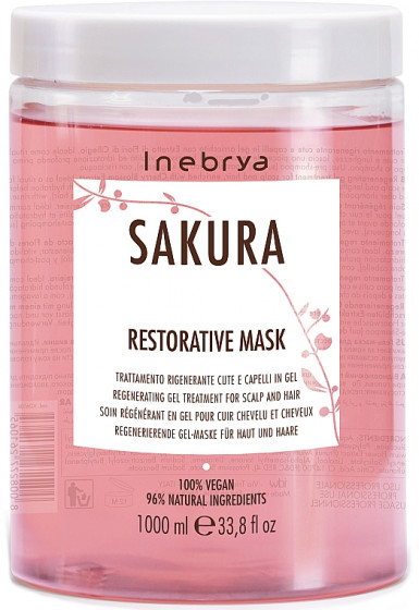 Inebrya Sakura Restorative Mask - Гелевая восстанавливающая маска для волос