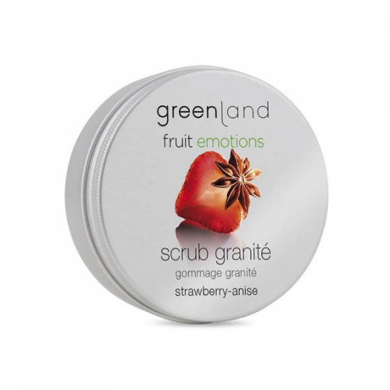 Greenland Fruit Emotions Scrub Granite Strawberry-Anise - Скраб-щербет для тела Клубника-Анис - 1